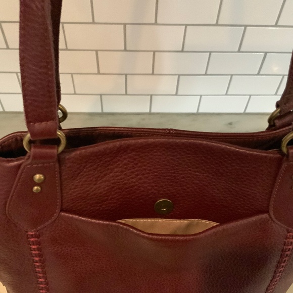 Purse - Melrose Satchel - from The Sak - BRAND NEW - Leather - color is Mahogany - Picture 5 of 5